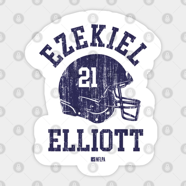 Ezekiel Elliott Dallas Helmet Font Sticker by TodosRigatSot